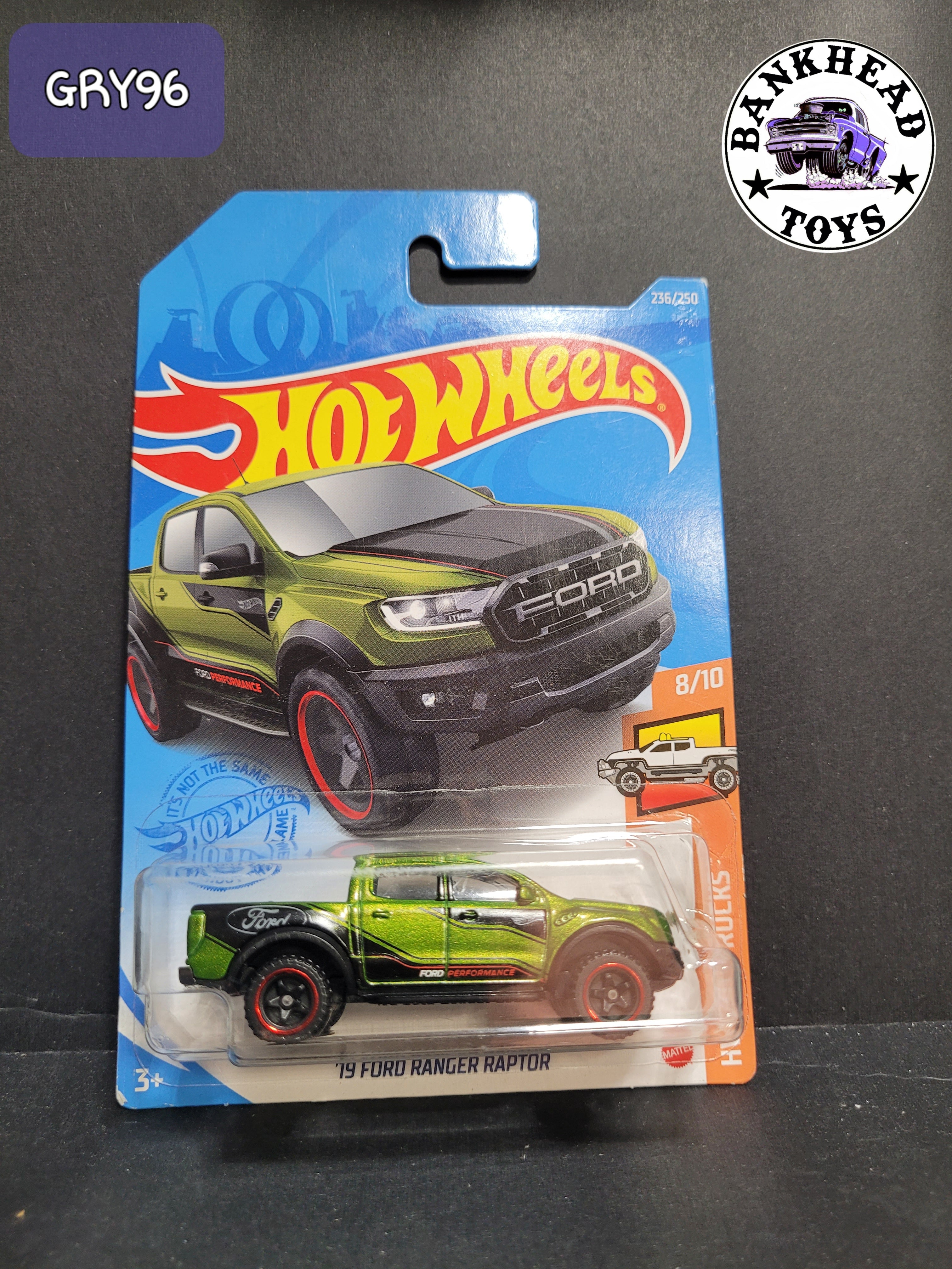 19 FORD RANGER RAPTOR GREEN GRY96