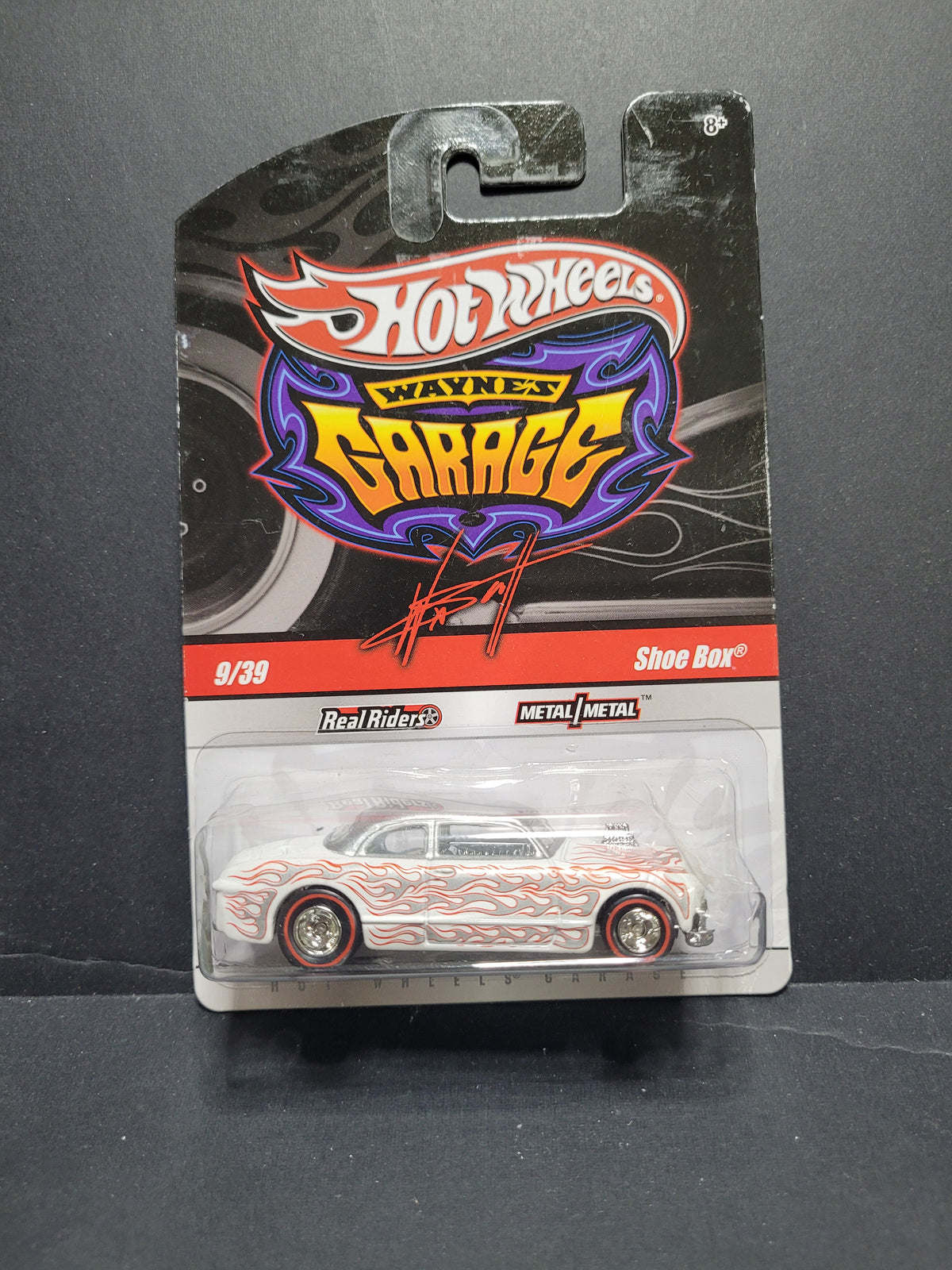 SHOE BOX WAYNES GARAGE T0403 WHT/SLVRFLAMES