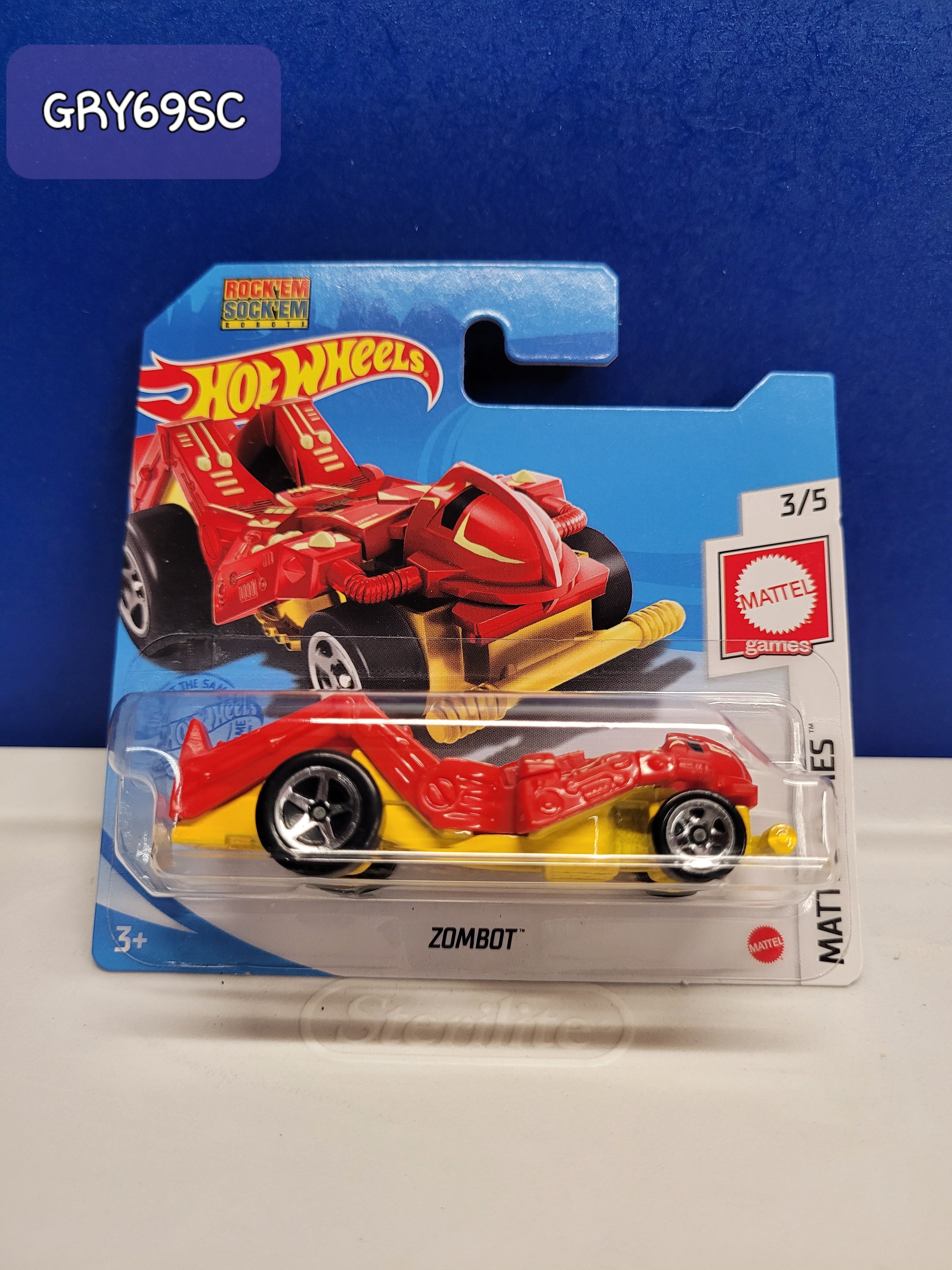 ZOMBOT RED SHORT CARD GRY69