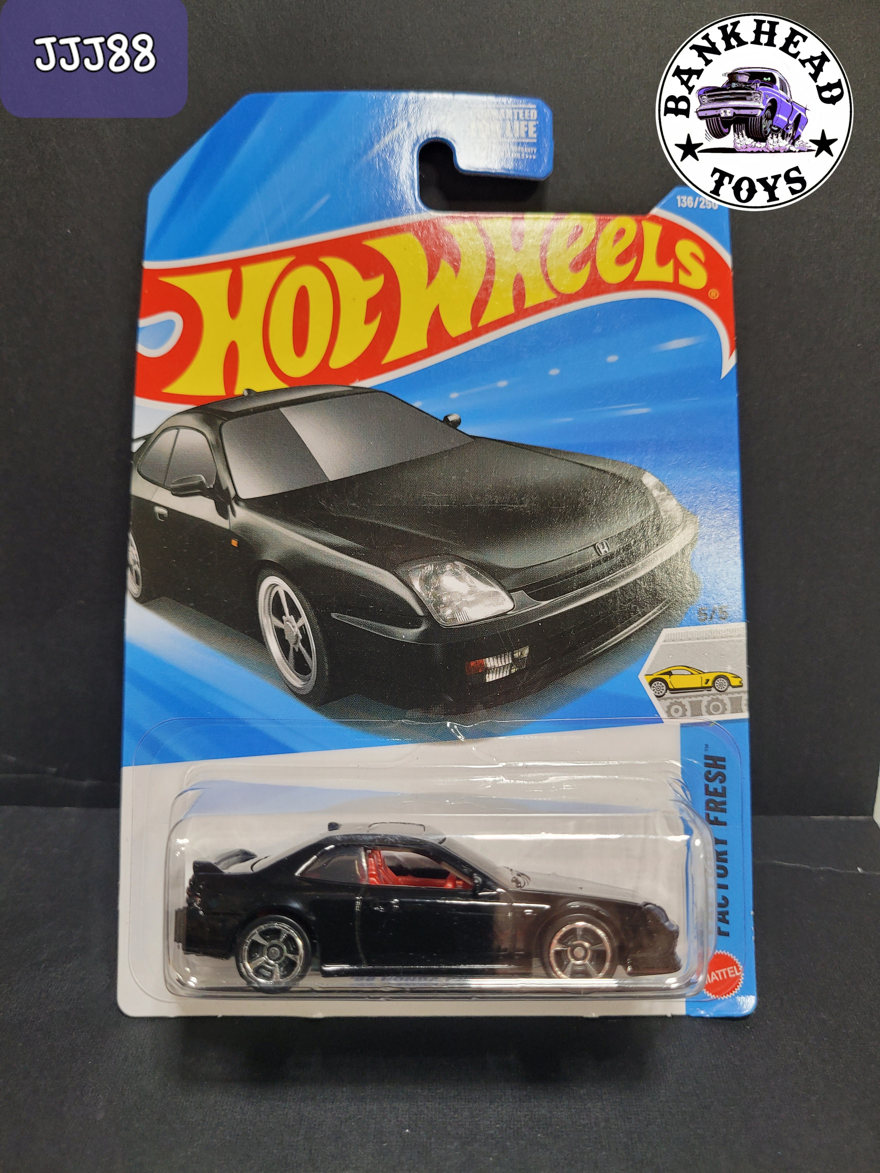 98 HONDA PRELUDE BLACK JJJ89