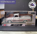 1966 CHEVY C10 FLEETSIDE PICKUP 3552 RED &SILVER