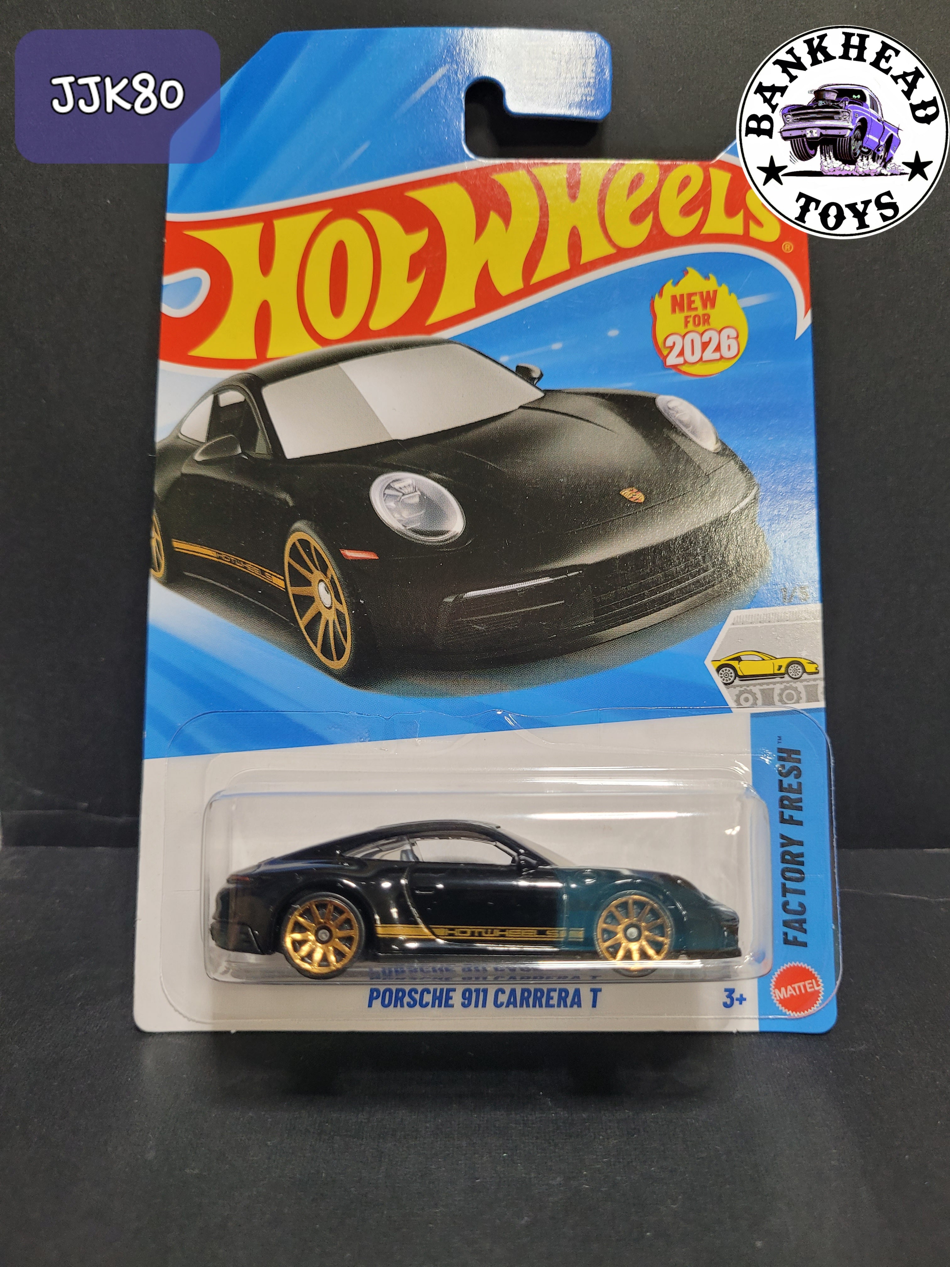 PORSCHE 911 CARRERA T BLACK JJK80