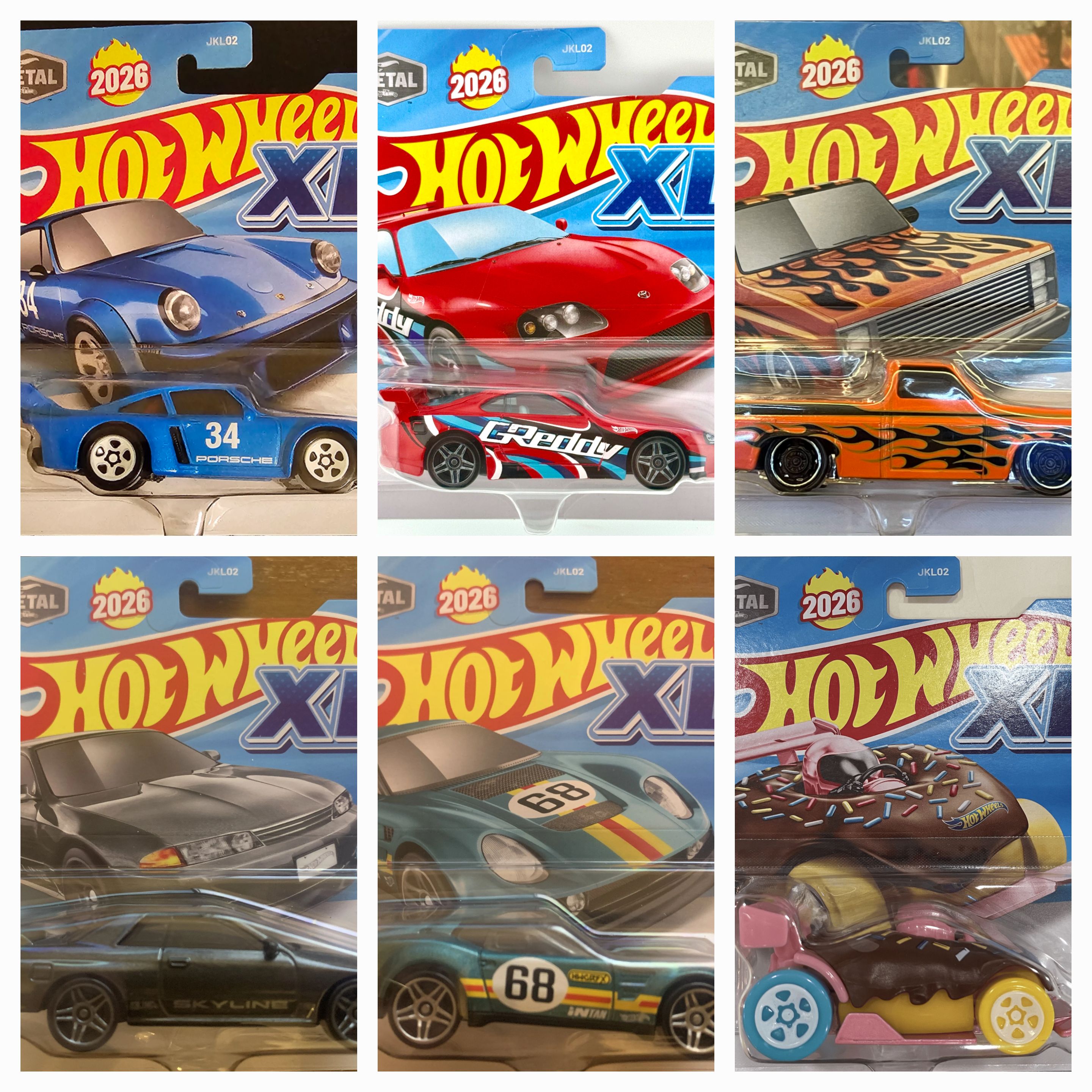 2026 HOT WHEELS XL SET OF 6 -1st RELEASE